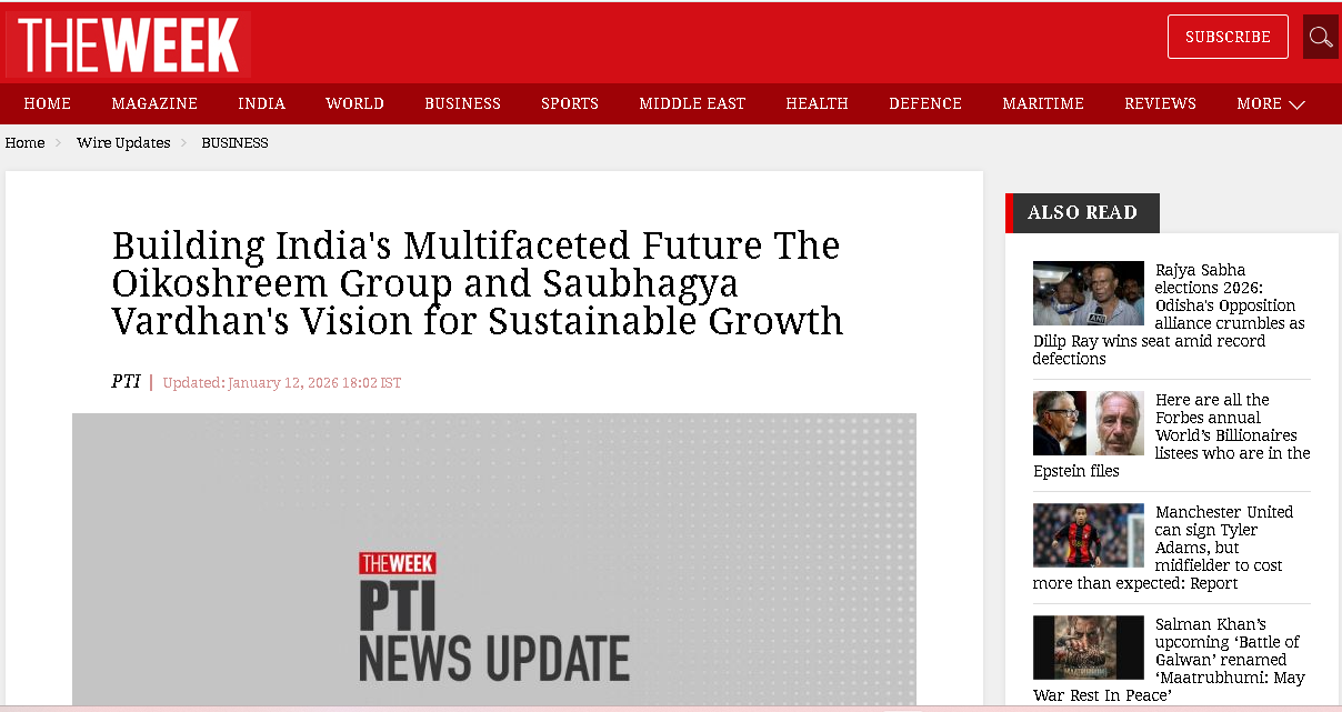 Oikoshreem featured in Dailyhunt: Oikoshreem Group's Expansion Highlights